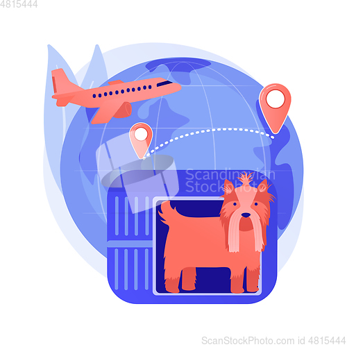 Image of Transport of animals abstract concept vector illustration.