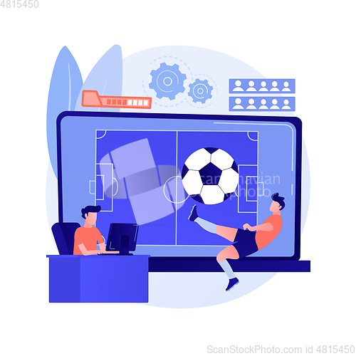 Image of Sports games abstract concept vector illustration.