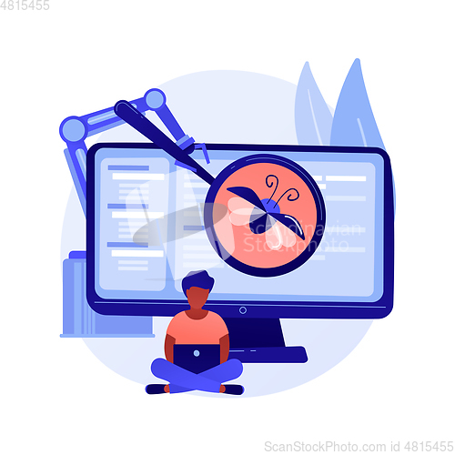 Image of Automated testing abstract concept vector illustration.