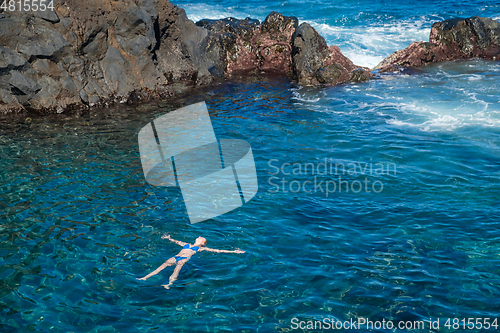 Image of natural swimming pools on Tenerife island