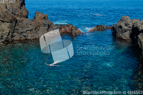 Image of natural swimming pools on Tenerife island