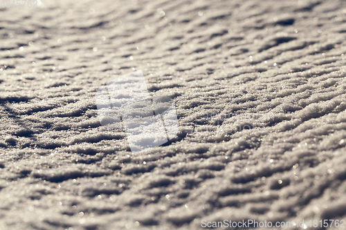 Image of Photo snow, close-up