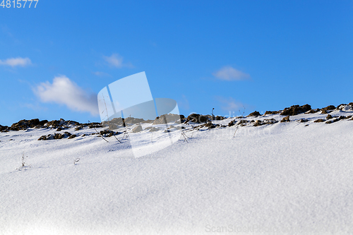 Image of Snow drifts in winter