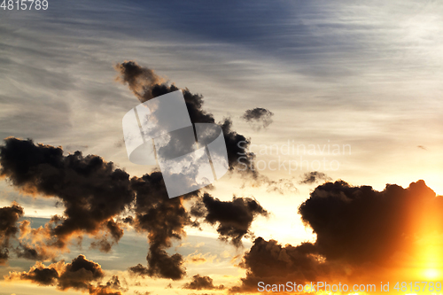 Image of sky at sunset