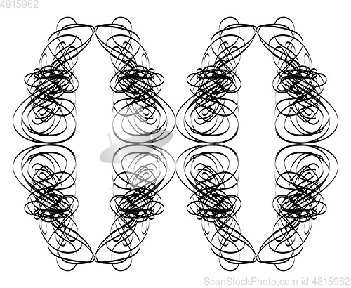 Image of Infinite scribbles vector or color illustration