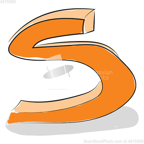 Image of Letter S alphabet vector or color illustration