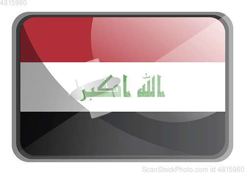 Image of Vector illustration of Iraq flag on white background.
