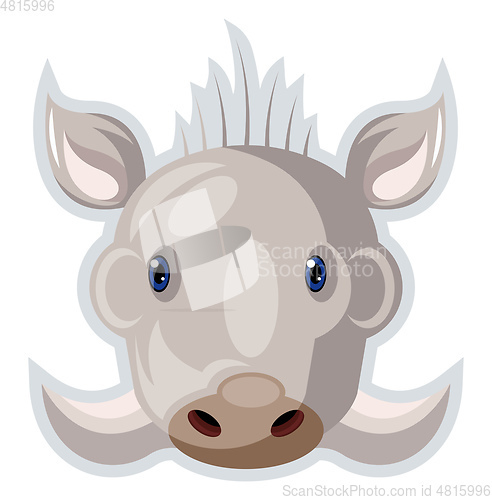 Image of Goat, vector color illustration.