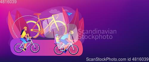 Image of Cycling experiences concept banner header.