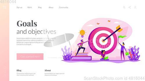 Image of Goals landing page template