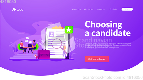 Image of Job interview landing page template