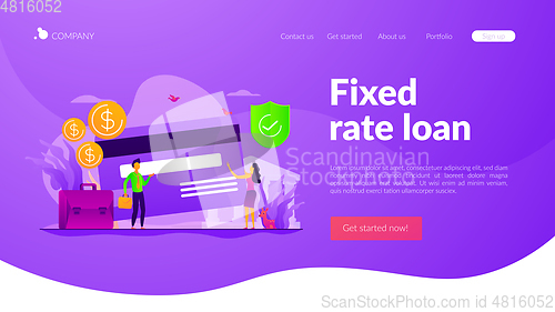 Image of Bank account landing page template