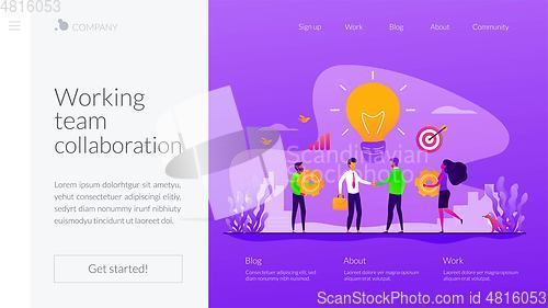 Image of Collaboration landing page template