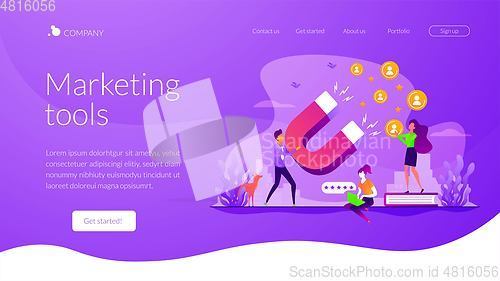 Image of Satisfaction and loyalty landing page template