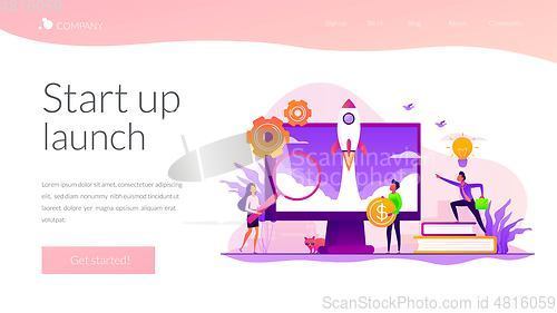 Image of Start up landing page template