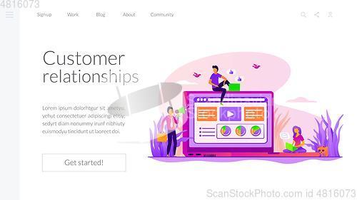 Image of Marketing landing page template