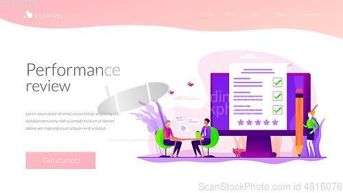 Image of Employee assessment landing page template