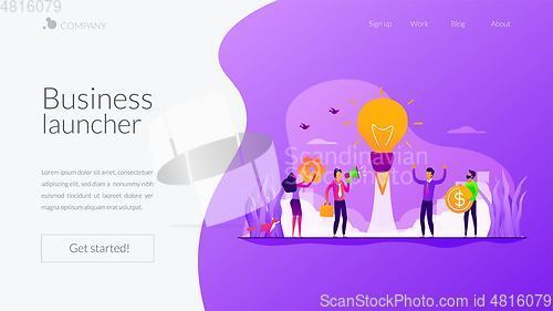 Image of Business idea landing page template