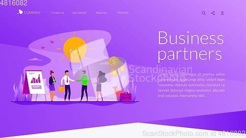 Image of Partnership landing page template