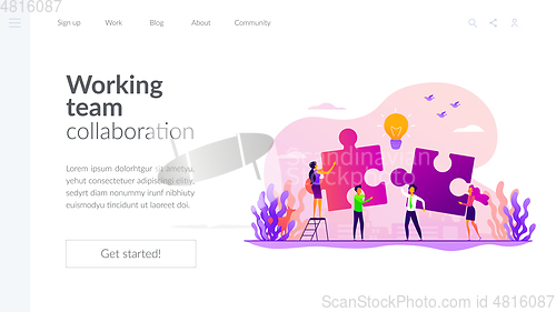 Image of Collaboration landing page template