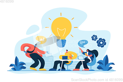 Image of Brainstorm concept vector illustration