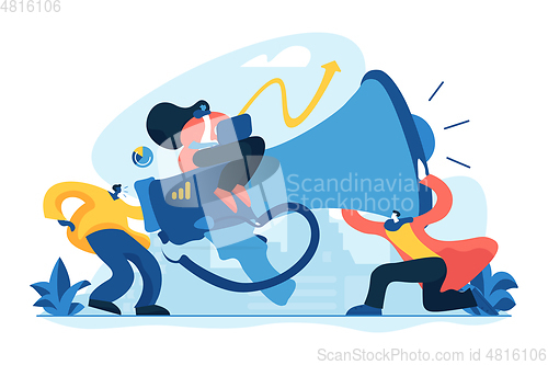 Image of Marketing team concept vector illustration.