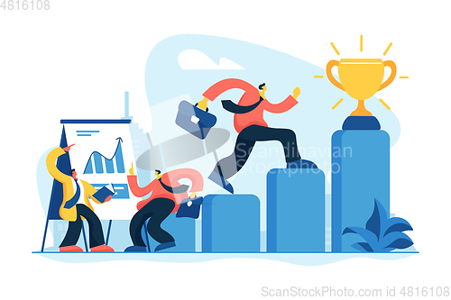 Image of Business coaching concept vector illustration