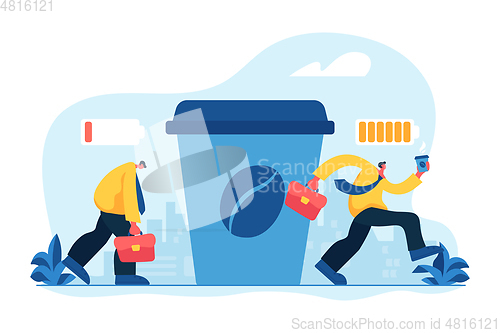 Image of Coffee break concept vector illustration