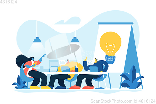 Image of Coworking concept vector illustration