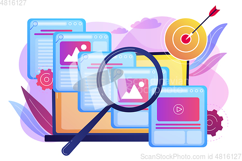 Image of Copy optimization concept vector illustration