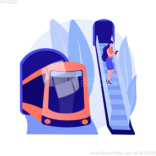 Image of Pipeline transport abstract concept vector illustration.