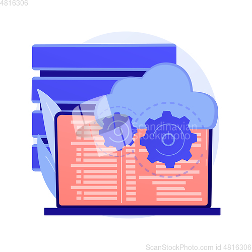 Image of Data storage settings vector concept metaphor