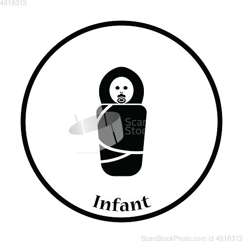 Image of Wrapped infant icon