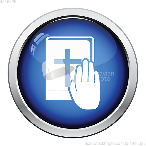 Image of Hand on Bible icon