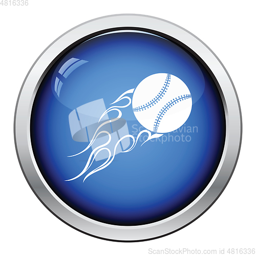 Image of Baseball fire ball icon