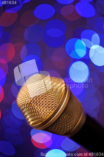 Image of Microphone on stage 