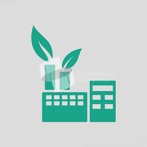 Image of Ecological industrial plant icon