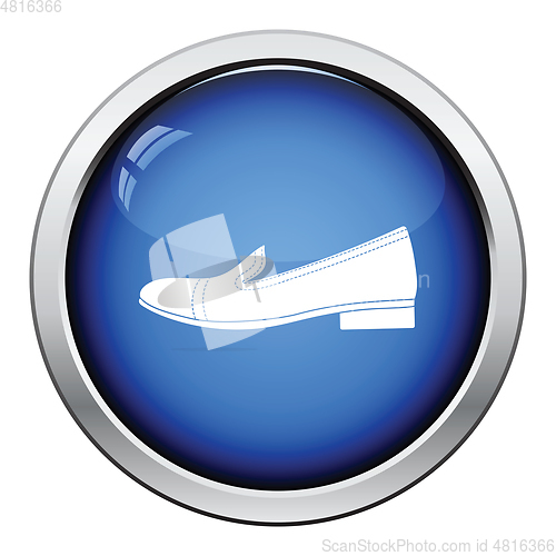 Image of Woman low heel shoe icon