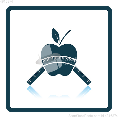 Image of Icon of Apple with measure tape