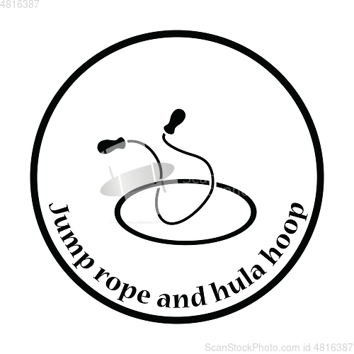 Image of Icon of Jump rope and hoop 