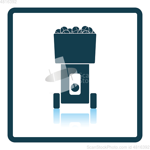 Image of Tennis serve ball machine icon