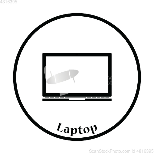 Image of Laptop icon Vector illustration