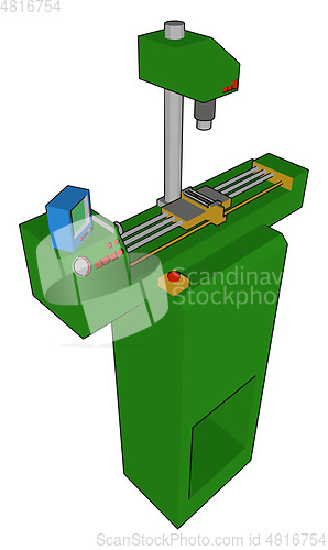 Image of  Machine vector or color illustration