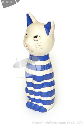 Image of Painted ceramics cat