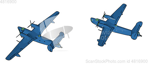 Image of Aircrafts work vector or color illustration