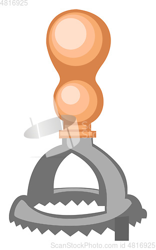 Image of Kitchen grater vector color illustration.