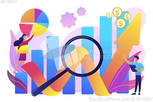 Image of Competitive analysis concept vector illustration