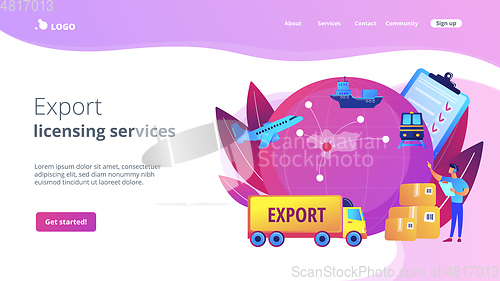 Image of Export control concept landing page