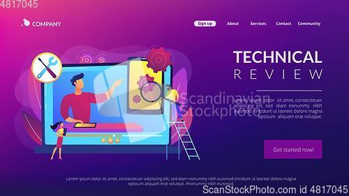 Image of Technical review concept landing page