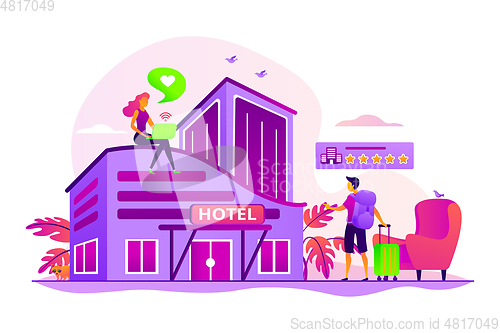 Image of Design hotel concept vector illustration